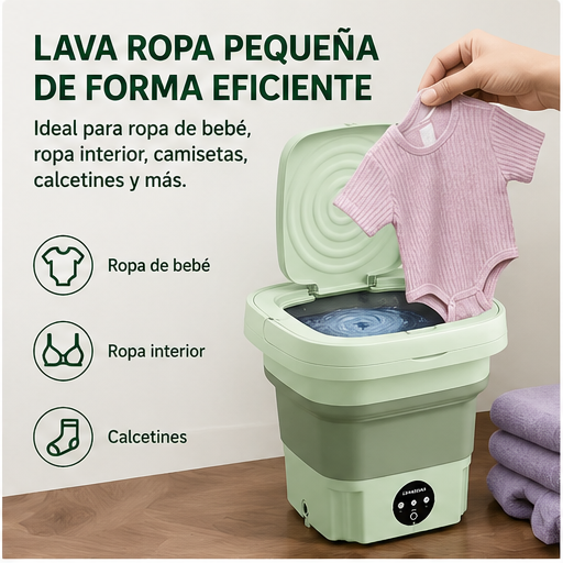 Lavadora portátil para ropa pequeña