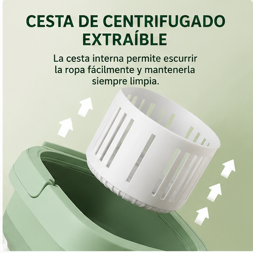 Cesta de centrifugado extraíble